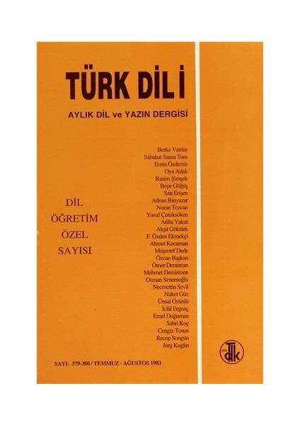 Türk Dili Sayı 379-380: Dil Öğretim Özel Sayısı