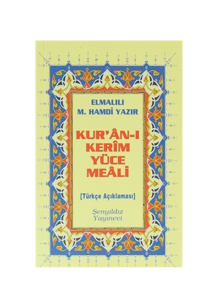 Kur’an-ı Kerim Yüce Meali - Metinsiz (Çanta Boy)