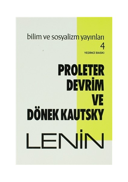 Proleter Devrim ve Dönek Kautsky