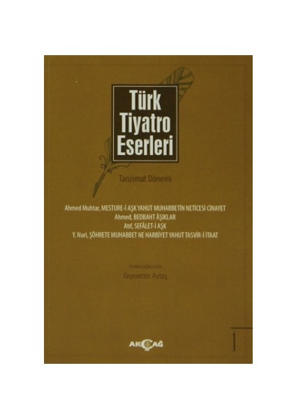 Türk Tiyatro Eserleri - Tanzimat Dönemi (5 Kitap Takım)