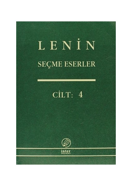 Lenin Seçme Eserler Cilt: 4