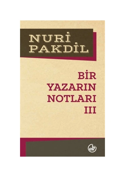 Bir Yazarın Notları 3