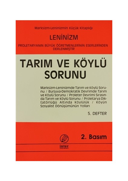 Tarım ve Köylü Sorunu