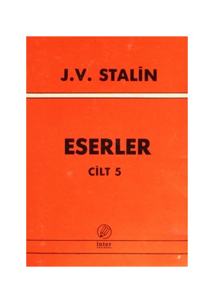 J. V. Stalin Eserler Cilt 5