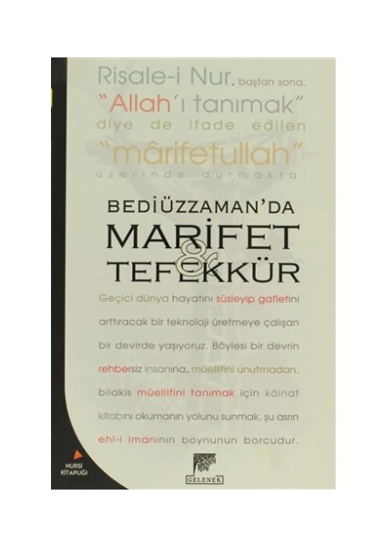 Bediüzzaman'da Marifet ve Tefekkür
