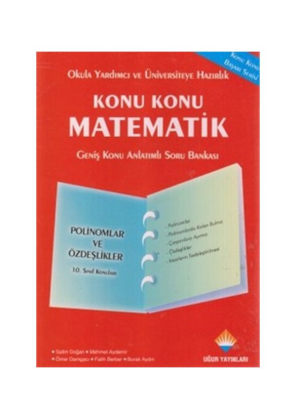 Konu Konu Matematik - Polinomlar ve Özdeşlikler
