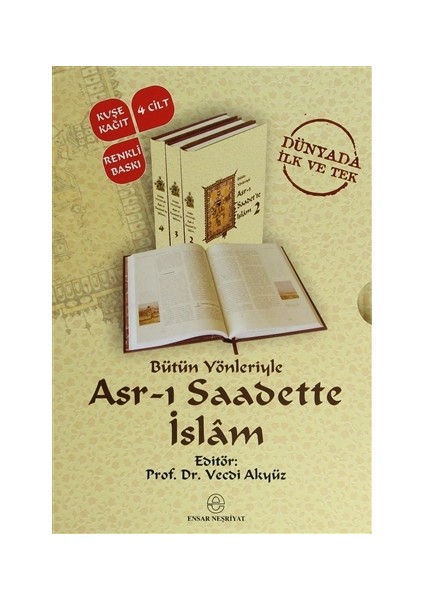 Bütün Yönleriyle Asr-ı Saadette İslam (4 Kitap Takım) - Vecdi Akyüz