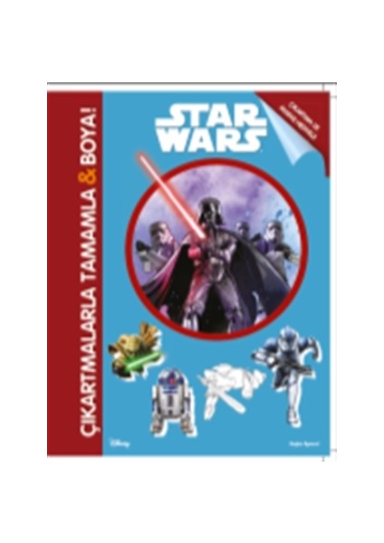 Disney Star Wars - Çıkartmalarla Tamamla ve Boya