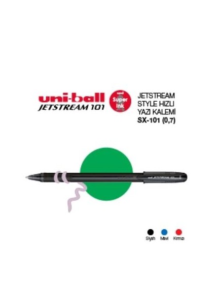 Sx-101 Siyah 07 Jetstream Roller Kalem