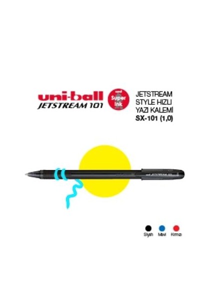 Sx-101 Siyah 1,0 Jetstream Roller Kalem