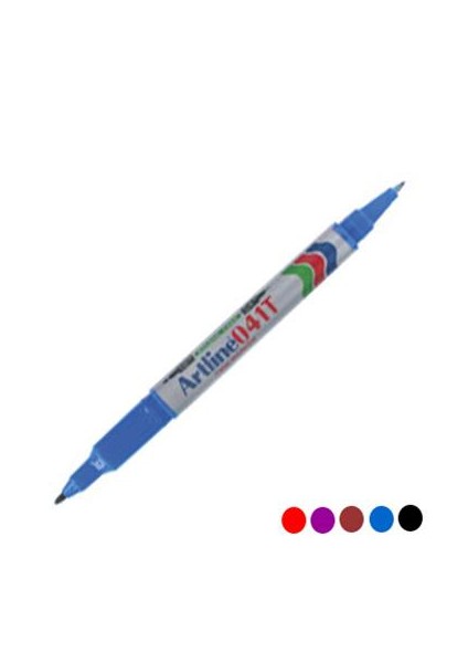 Artlıne 041 Çift Uçlu Mor Perm.Kalem 0.4-1 Mm