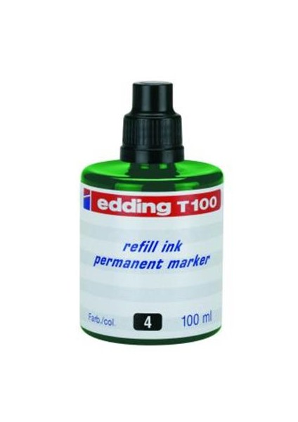 T100 Yeşil Permanent Mürekkep 100Ml