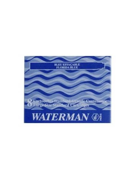 Waterman Mavi 8 Li Uzun Kartuş s0110860