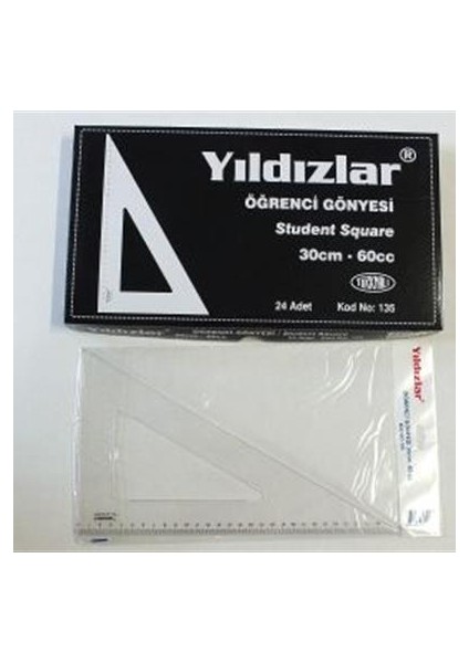 Öğrenci Gönyesi 30 Cm 60 Cc Kod.135