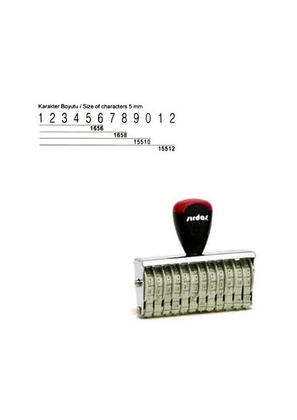 15510 5 Mm 10 Hane Numaratör
