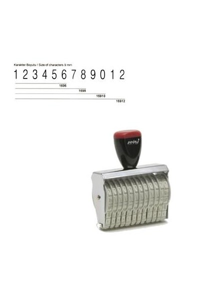15912 9Mm 12 Hane Numaratör