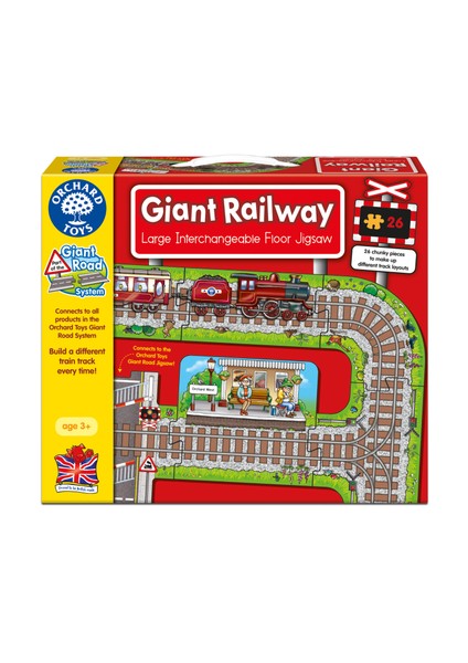 Dev Tren Rayları (Giant Railway) Yapboz