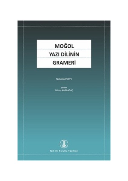 Moğol Yazı Dilinin Grameri