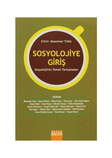 Sosyolojiye Giriş