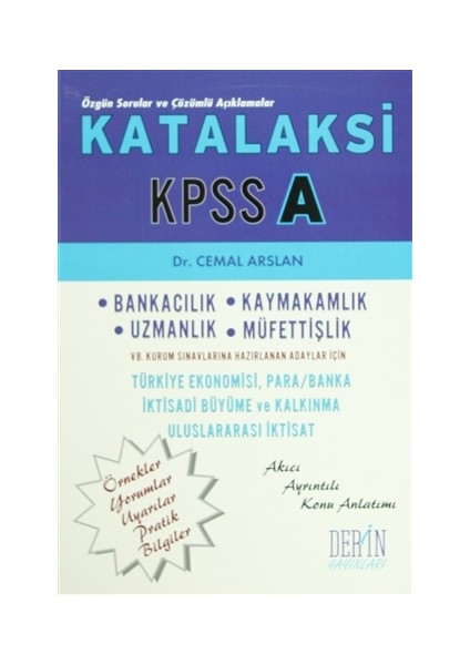 Derin Yayınları Katalaksi KPSS A