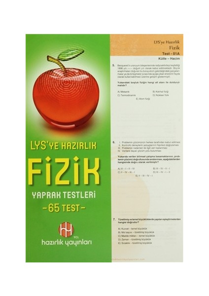 LYS'ye Hazırlık Fizik Yaprak Testleri (65 Test)