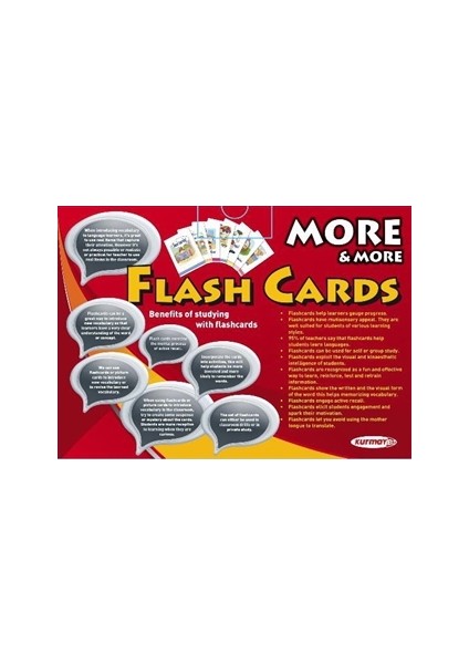 More ve More Flash Cards İngilizce Hafıza Kartları