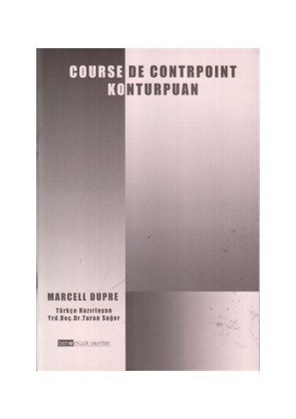 Course de Cuntrpoint Konturpuan - Marcel Dupre