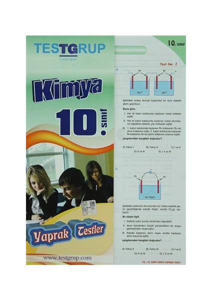Test Grup 10. Sınıf Kimya Yaprak Testler