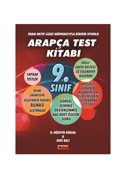 9. Sınıf İmam Hatip Lisesi Müfredatıyla Birebir Uyumlu Arapça Test Kitabı - Enes Balı