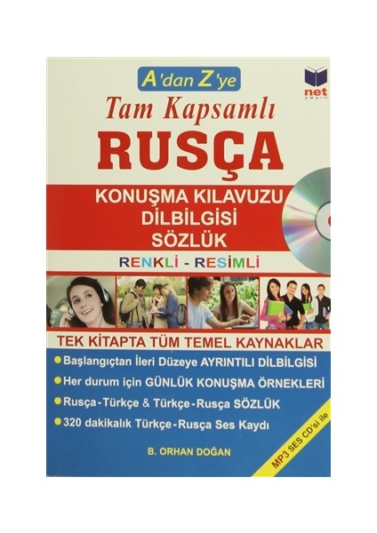 A'dan Z'ye Tam Kapsamlı Rusça Konuşma Kılavuzu - Dilbilgisi - Sözlük (CD'li)