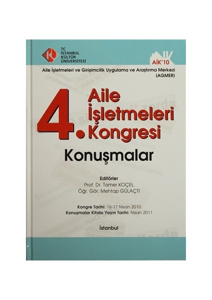 4. Aile İşletmeleri Kongresi / Konuşmalar