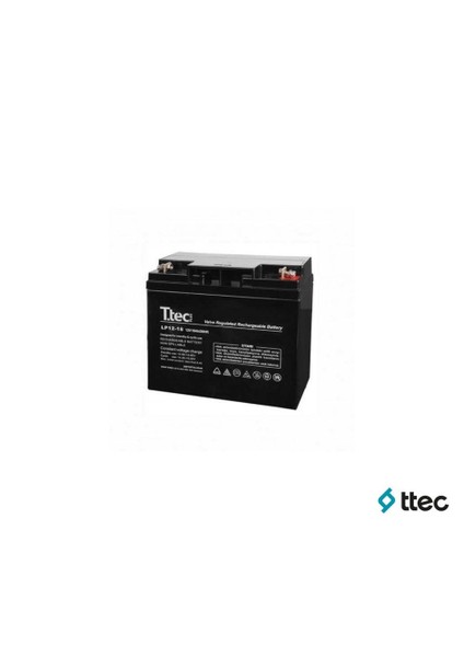 T.Tec Plus 12V 18Ah Bakımsız Kuru Akü