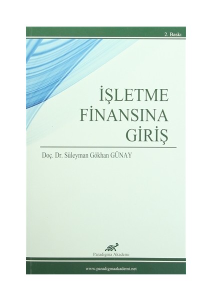 İşletme Finansına Giriş