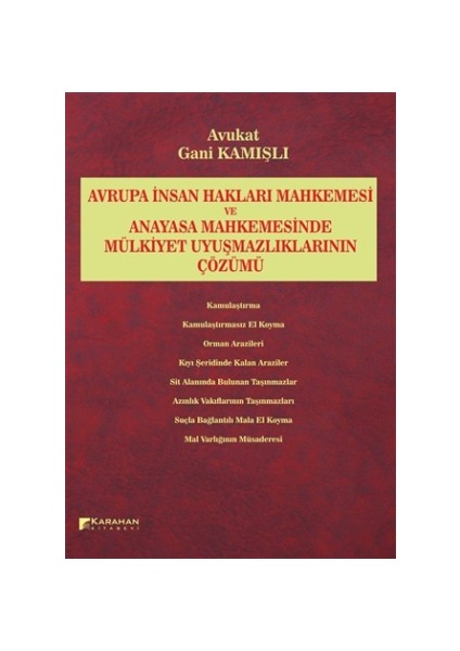 Avrupa İnsan Hakları Mahkemesi ve Anayasa Mahkemesinde Mülkiyet Uyuşmazlıklarının Çözümü