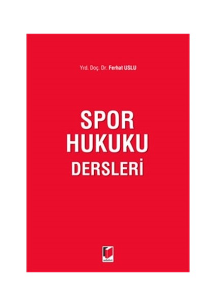 Spor Hukuku Dersleri