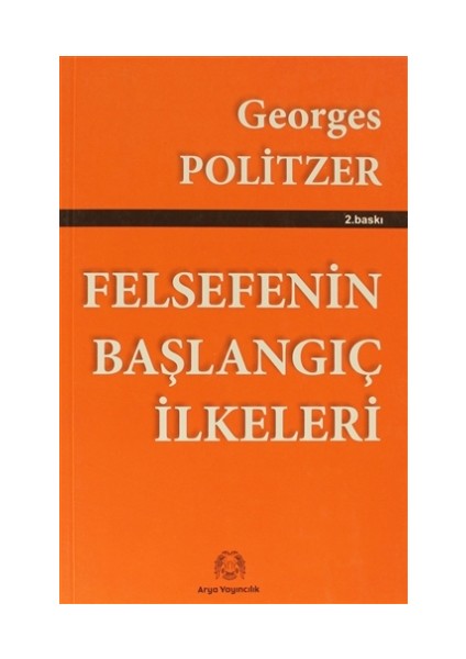 Felsefenin Başlangıç İlkeleri