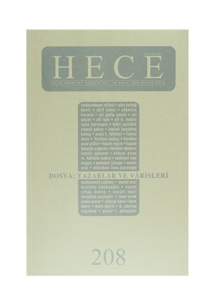 Aylık Edebiyat Dergisi Sayı: 208