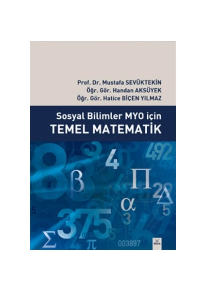 Sosyal Bilimler MYO İçin Temel Matematik