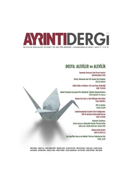 Ayrıntı Dergisi Sayı: 7 Kasım-Aralık 2014