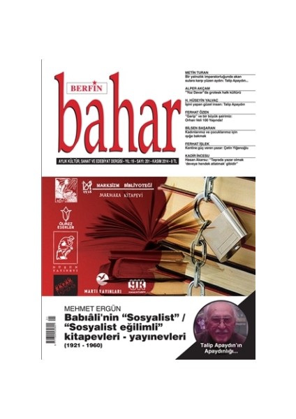 Aylık Kültür, Sanat ve Edebiyat Dergisi Sayı : 201