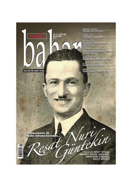 Aylık Kültür Sanat ve Edebiyat Dergisi Sayı : 219 Mayıs 2016