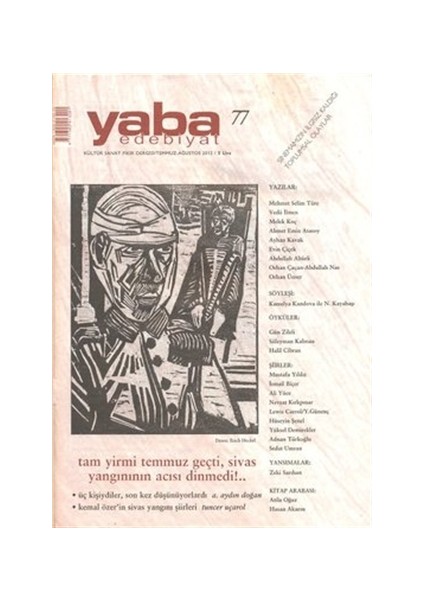 Yaba Edebiyat Dergisi Sayı: 77