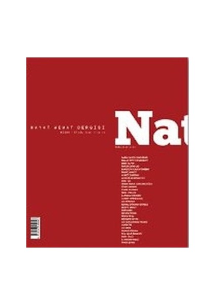 Natama Hayat Memat Dergisi 2016 (Nisan - Eylül)