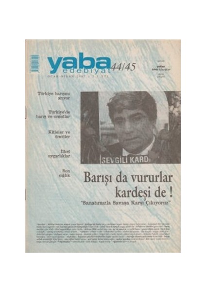 Yaba Edebiyat Dergisi Sayı: 44-45