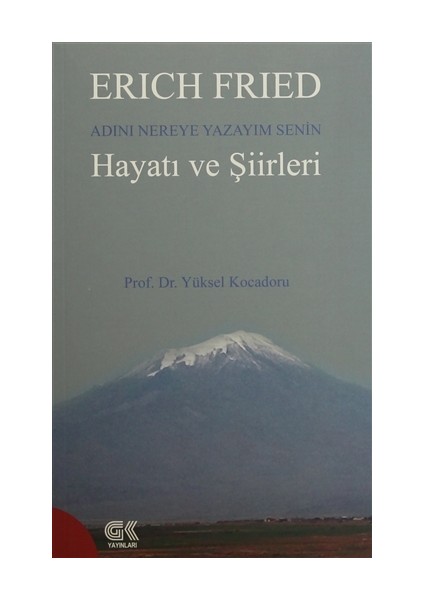 Erich Fried Adını Nereye Yazayım Senin Hayatı ve Şiirleri