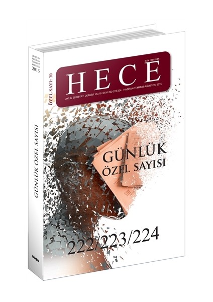 Aylık Edebiyat Dergisi Günlük Özel Sayı: 30 - 222/223/224