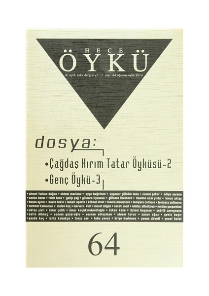 Öykü Dergisi Sayı: 64