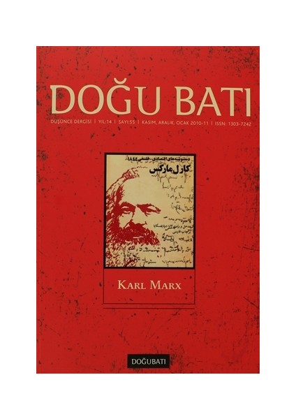 Doğu Batı Düşünce Dergisi Sayı: 55 Karl Marx