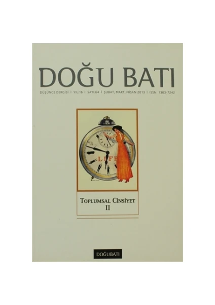 Doğu Batı Düşünce Dergisi Sayı: 64 Toplumsal Cinsiyet 2