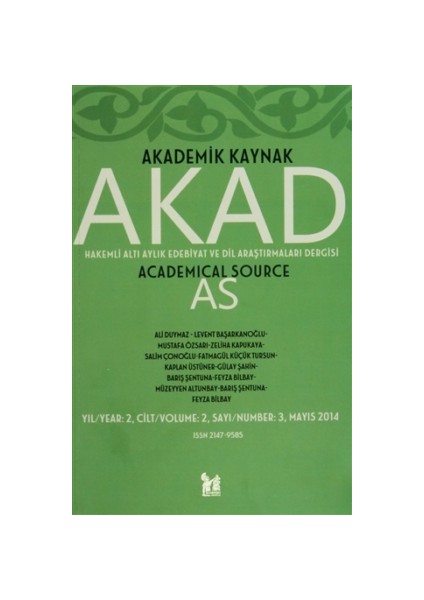 Akad Akademik Kaynak Dergisi Sayı: 3